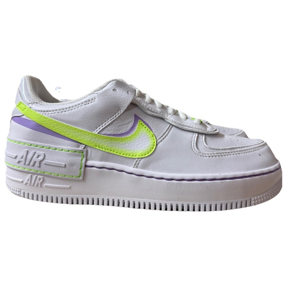 Nike Air Force 1 Low Shadow White Electric Green DD9684-100 Size Women 9.5 Men 8